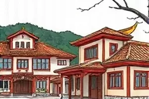 《南风过境时》封面：扬起的窗帘与窗台上的绿植
