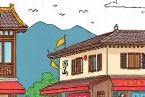 《槐序长歌》封面：槐花落满的庭院长桌