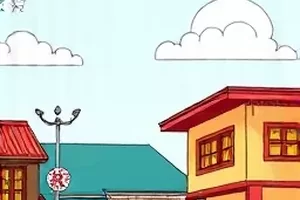 《山月不知》封面：山脊上方的弯月与流动云雾